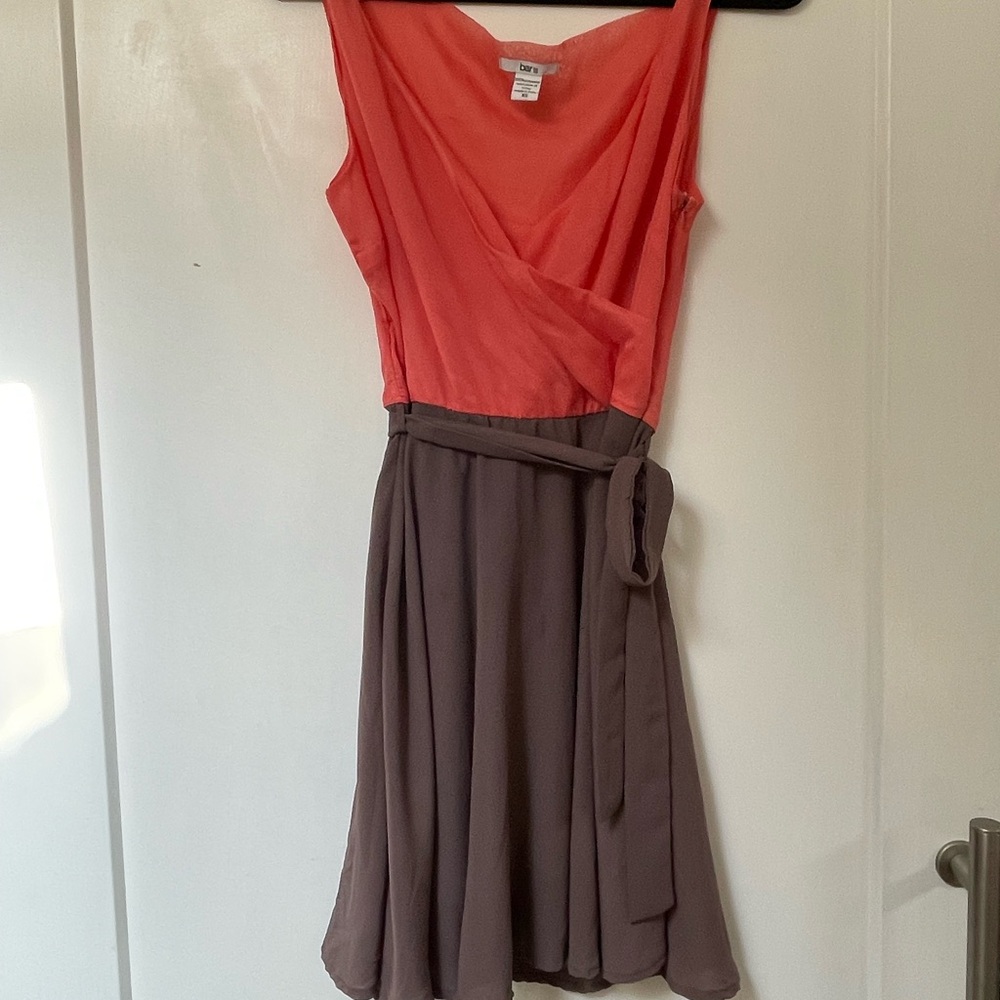 Bar III Pink Asymmetrical Wrap Sundress